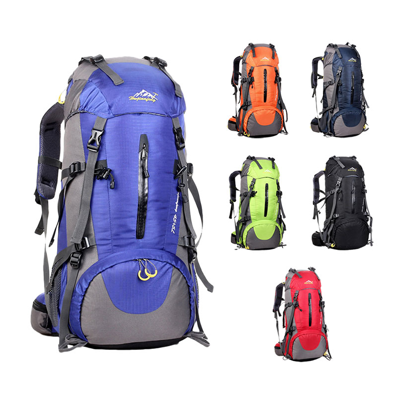 50L Large Capacity Outdoor Waterproof Trekking Climb Backpack Travel Hiking Mountaineering Rucksack Superlight Nylon Sports Bags