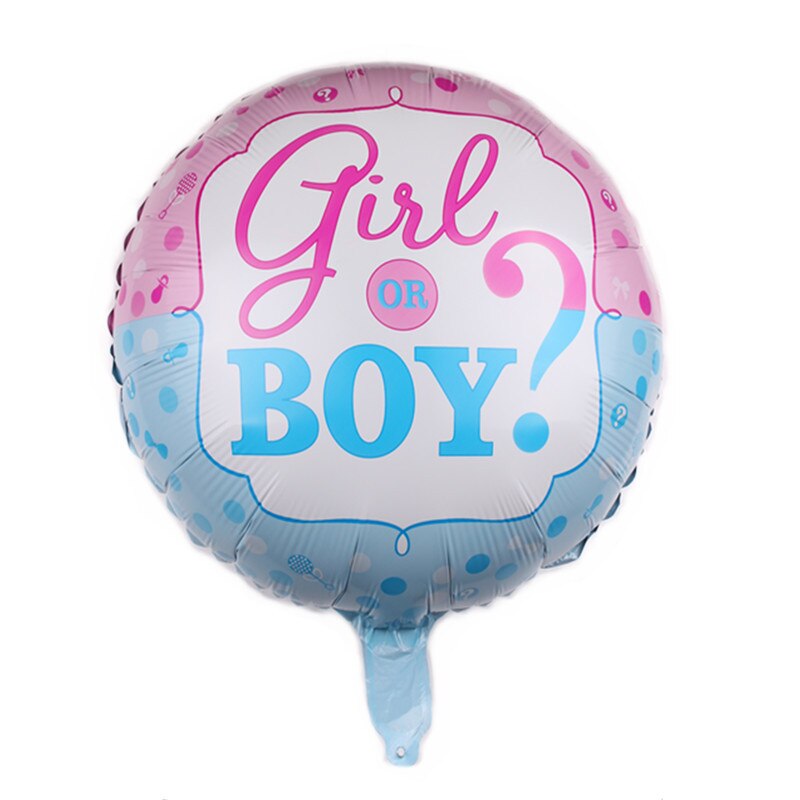 18 "round question mark boys and girls aluminum foil balloon birthday party decoration gas