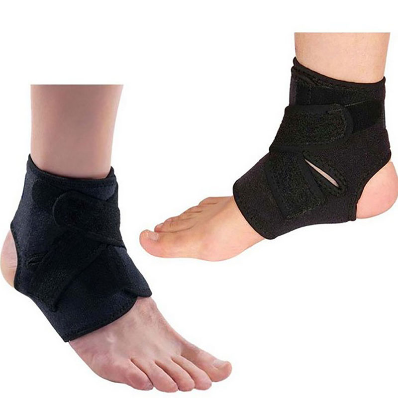 1Pcs Compressie Elastische Enkelbrace Verstelbare Sport Ondersteuning Verstuiking Fitness