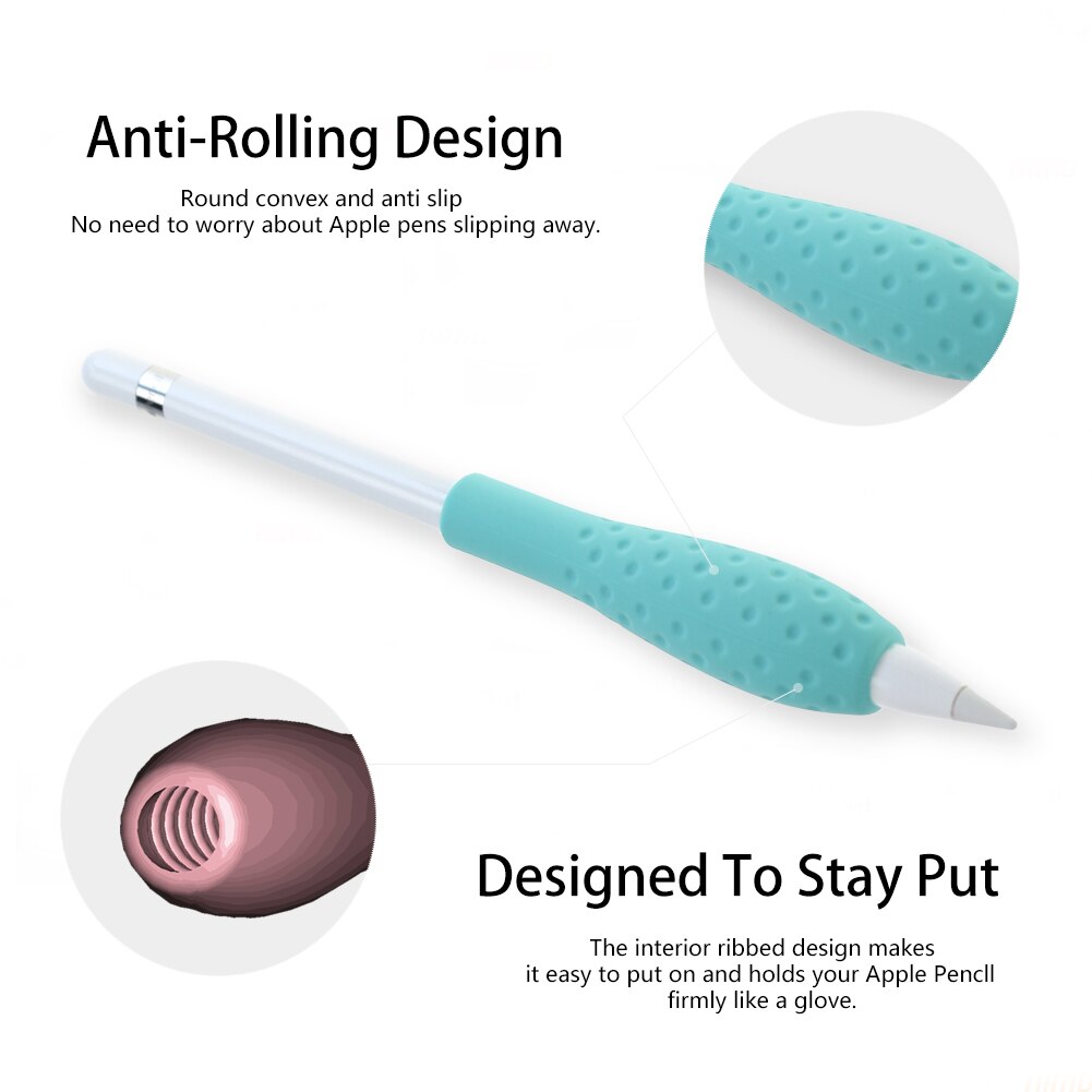 Case for Apple Pencil 1 &2th Generation Silicone Cover for IPad Tablet Touch Pen Stylus Short Sleeve Pouch