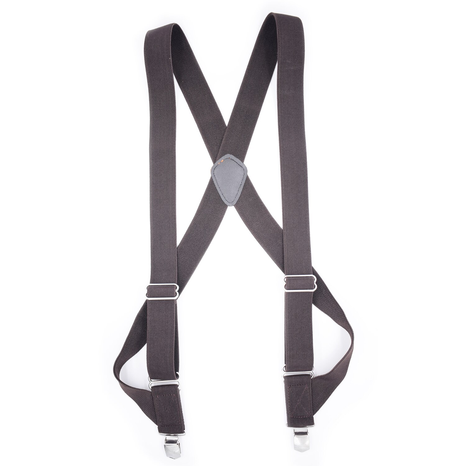 Men's Side Clip Trucker Work Suspenders 3.5cm Wide Heavy Duty Big and Tall Adjustable Elastic Trouser Jeans Braces Strap Belt: Brown