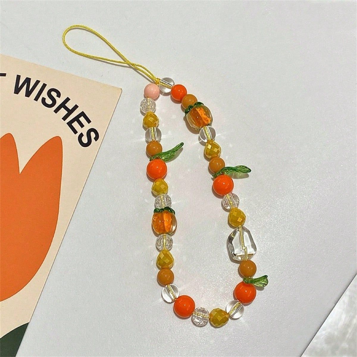Phone Case Lanyard Handmade Diy Beaded Camera Chain Cute Small Fresh Earphone Cover Mobile Phone Anti-Lost Rope Wristband
