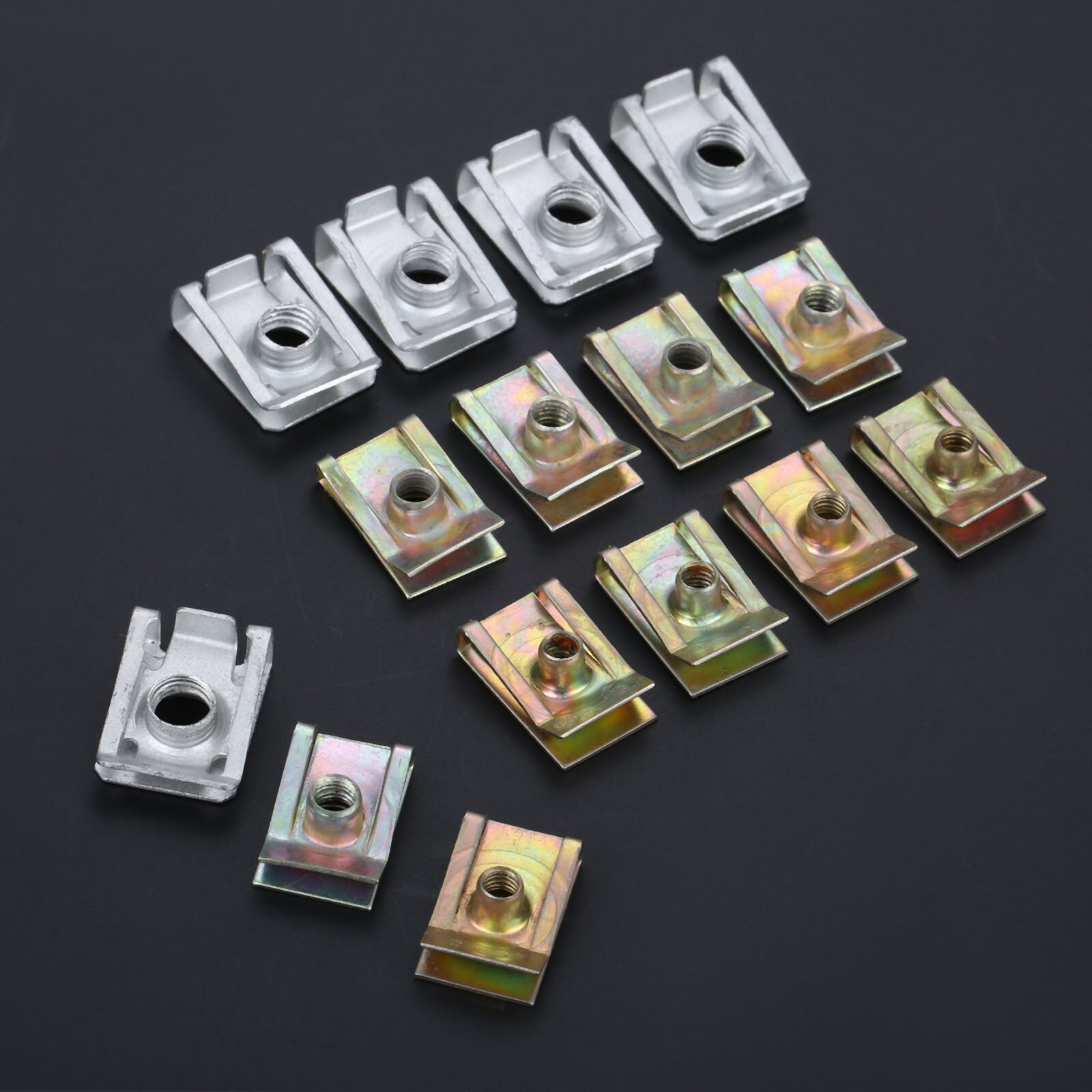 10Pcs Auto Clips M5 M6 M8 For Car Motor Tread Panel Spire Nut Fairing Clip Fastener Speed Zinc Mounting Clamp