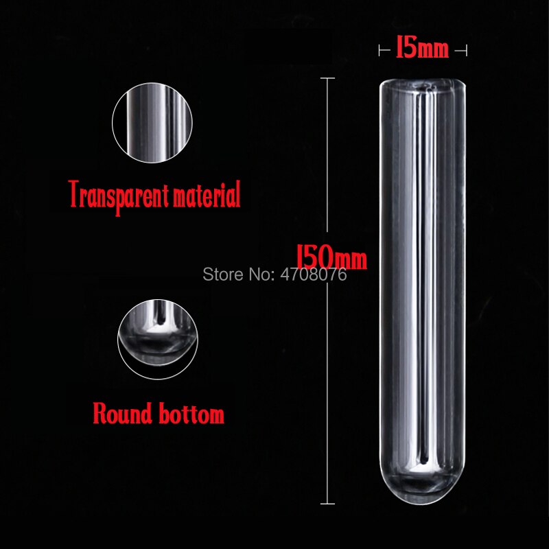 Pyrex test tube Borosilicate transparent lab test tube blowing glass round bottom for scientific experiments 15x150mm 20pcs/lot