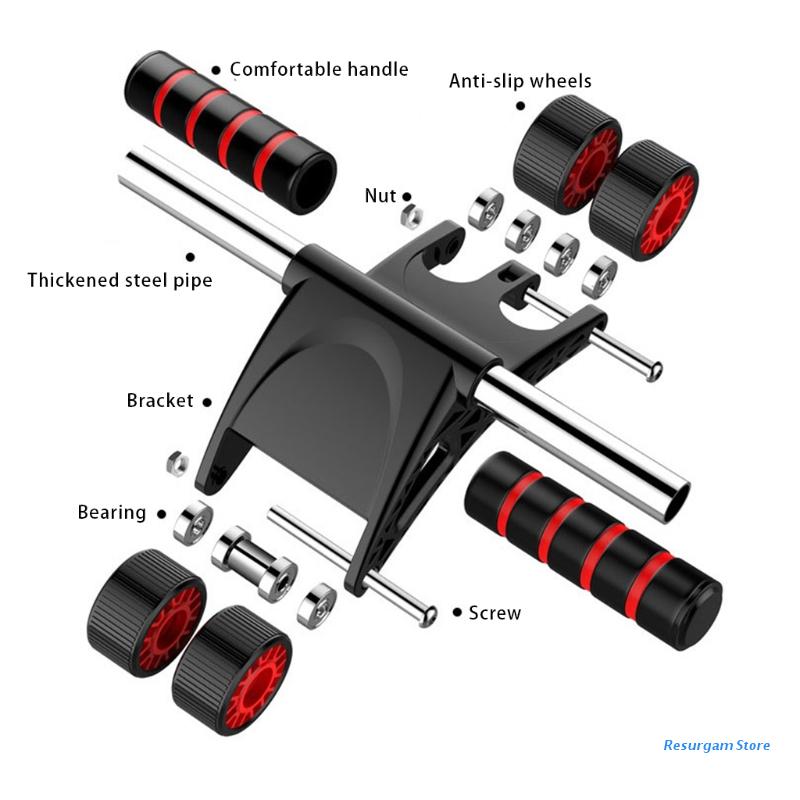 E5BD Ab Roller Abdominal Roller Abdominal Trainer Fitness Device Abdominal Trainer