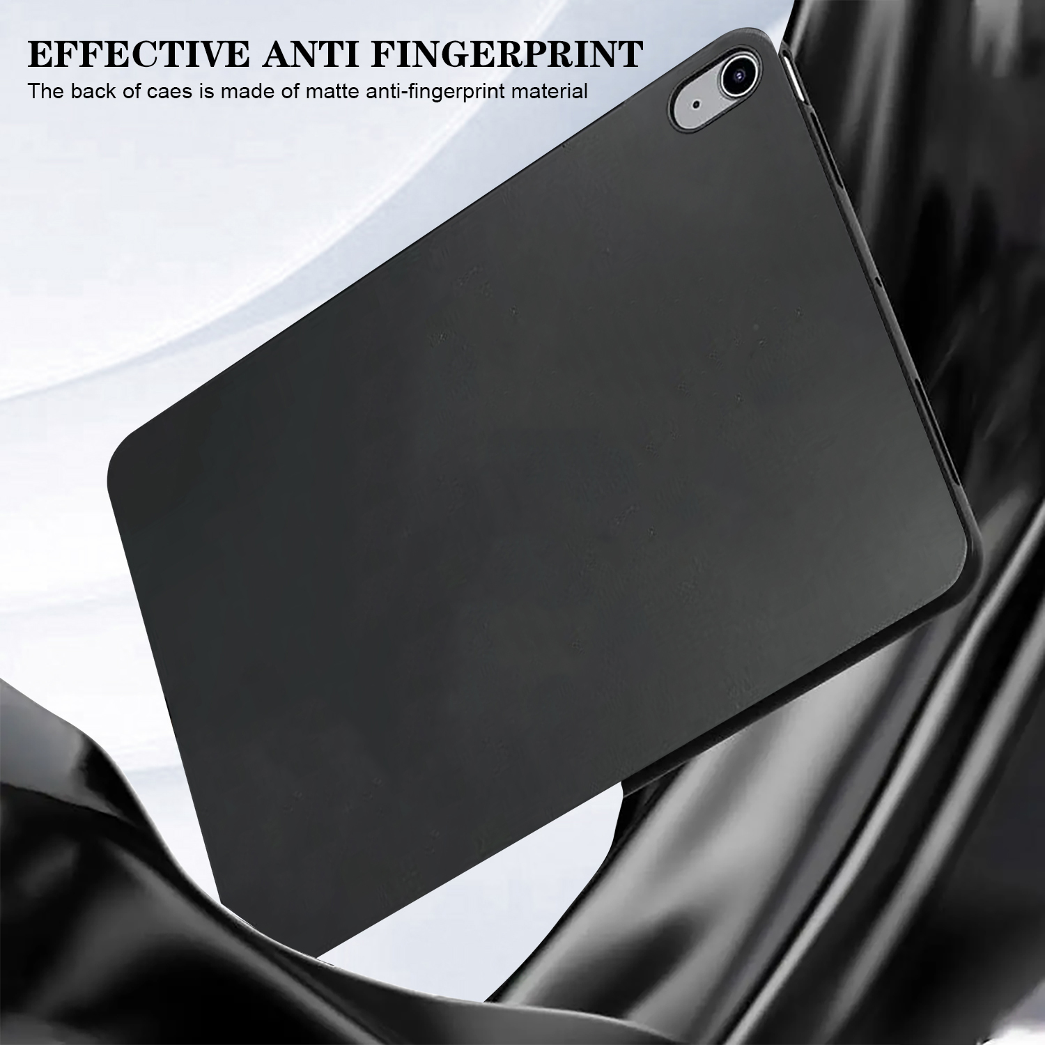 Funda de silicona para tableta iPad Air 12 13 iPad 6th 7th 8th 9th Gen funda iPad 11th 2025 Pro 11 2024 funda trasera de TPU negra