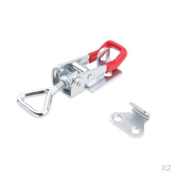 2x Clamp Draw Latch Pull Lock Fastener Over Centre Lock Trailer Truck S Size