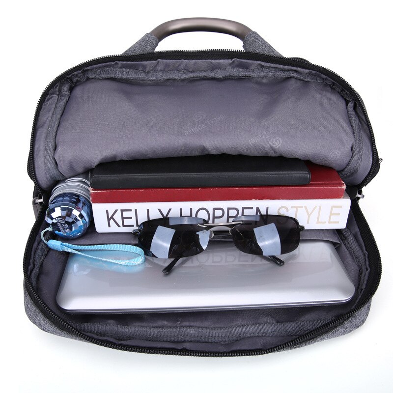 office bags for men work bag portafolio hombre business Waterproof Grey Black Working man Data Notebook shoulder Messenger Bag