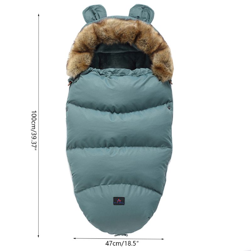 Newborn Baby Winter Warm Sleeping Bags Infant Button Knit Swaddle Wrap Swaddling Stroller Wrap Toddler Blanket Sleeping Bags