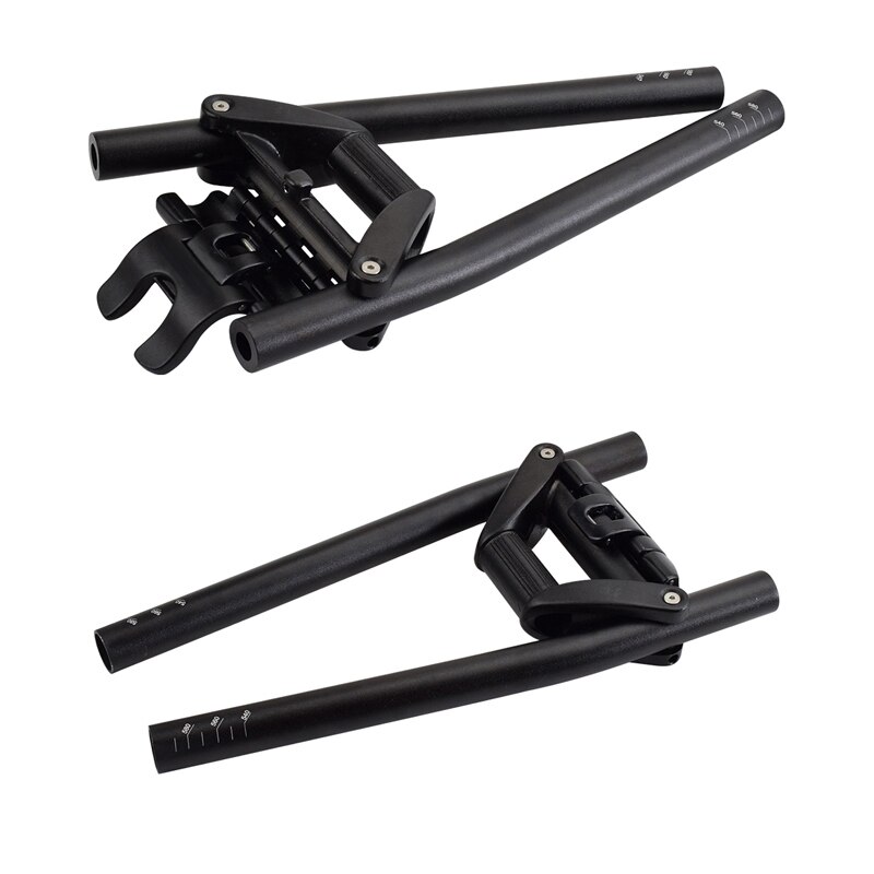 Styre sykkel sammenleggbart håndtak 25.4 31.8*620/680mm aluminiumslegering raskt sammenleggbart mtb sykkelstang sykkel sammenleggbart styre