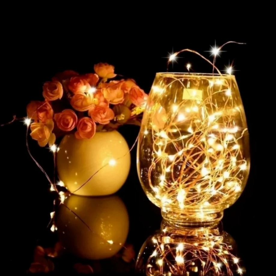 5/10/20M USB LED Lichterketten Kupfer Silber Draht Girlande Licht Wasserdicht Fee Lichter Für Weihnachten hochzeit Party Dekoration