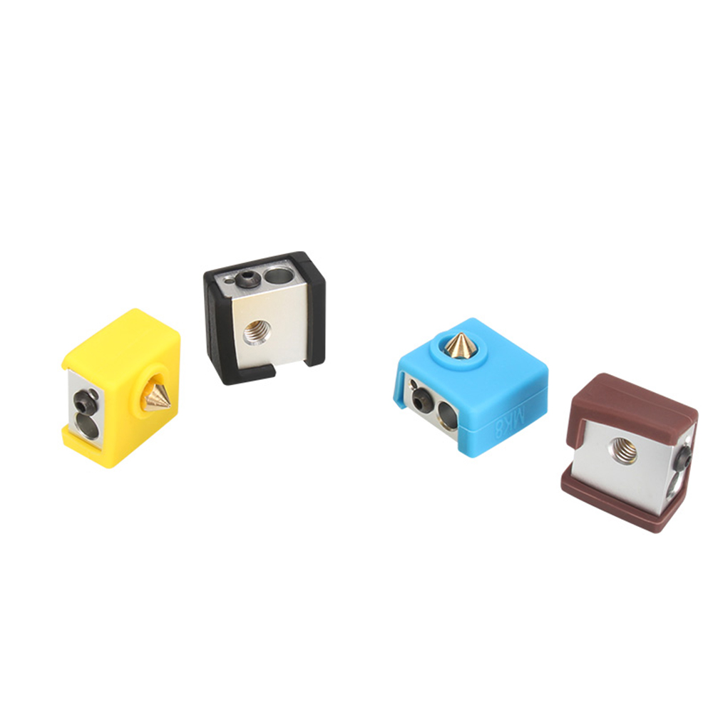 5Pcs 3D Printer MK8 Beschermende Siliconen Sok Cover Case Voor Ender 3 Heater Blok Van CR10,10S,S4,S5 Anet A8 MK7/MK8/MK9 Hotend