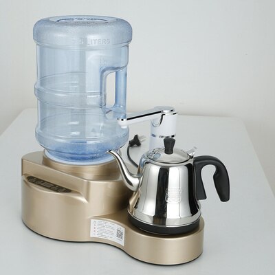Distributeur d'eau chaude instantané pompe Gallon Machine à boire 1L acier inoxydable bouilloire électrique théière chaudière Mini barre de thé ue: yellow