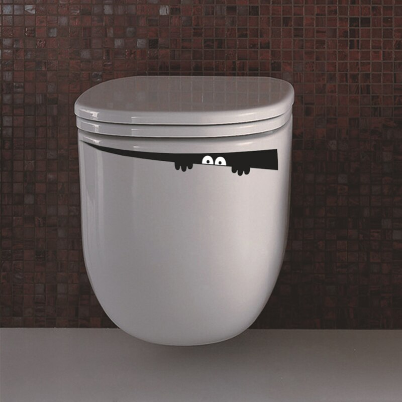 Bathroom Funny Smile Wall Stickers Toilet Stickers Toilet Poster Fun For Home Stickers For The Bathroom Wall Sticker: 03