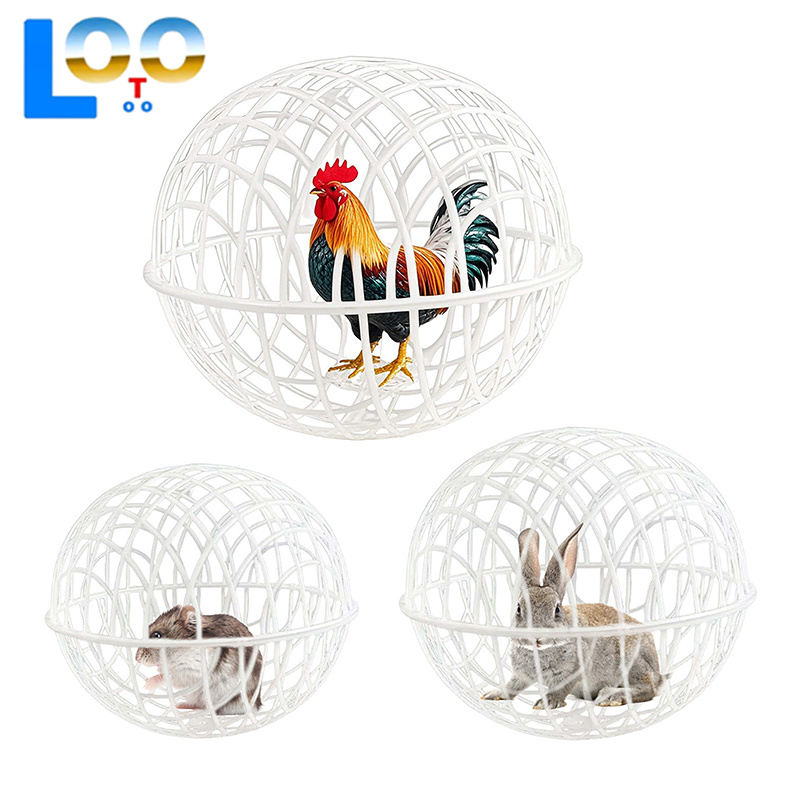 Pet Balls Cage For Outside, Ball-Shaped Pet Cage, Movable Plastic Mesh Pet Coops, Outdoor Rabbit Hutch