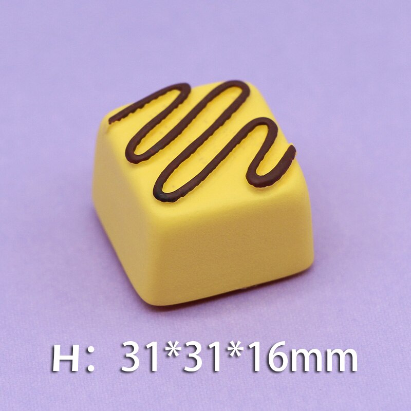 Pâte magnétique pour réfrigérateur, Simulation de chocolat, jouet, décoration 3D pour réfrigérateur, accessoires de décoration pour la maison, DIY: H