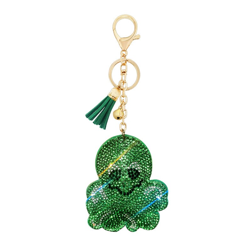 Creatieve Kinderen Kleine Suède Diamant Set Cartoon Mariene Organismen Serie Sleutelhanger Sleutelhanger Hanger Accessoires: Green Octopus