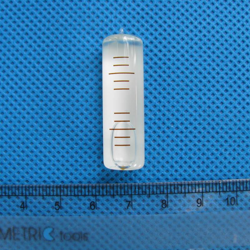 Haccury 10*37 Mm 30 "/2 Mm Precisie Waterpas Glazen Buisvormige Waterpas Circulaire Water Niveau indicator