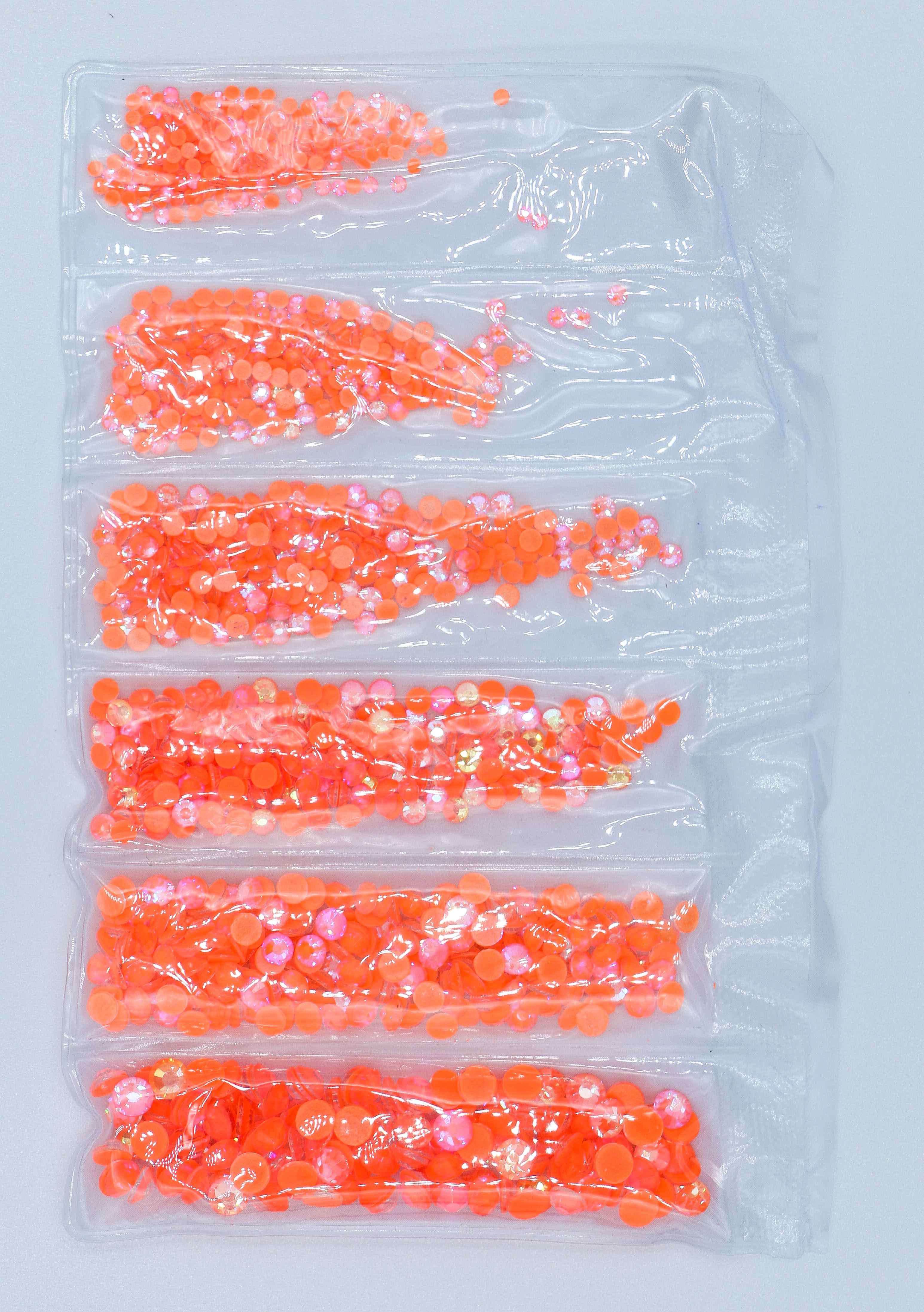 Mezcla luminosa fluorescente SS6-SS20, diamantes de imitación de neón sin fijación por calor, decoraciones eléctricas noctilucentes para decoración de uñas