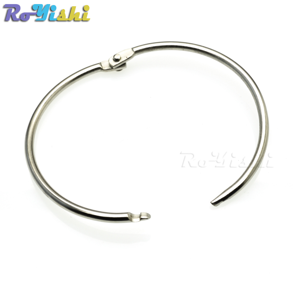 Losbladige Boek Bindmiddel Scharnier Snap O Ring Vergrendeling Sleutelhanger Metalen Ambachtelijke Onderdelen