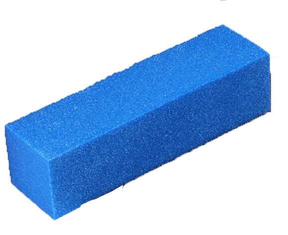 10 Teile/los Nagel Veilchen Puffer-polier Block Schleif Datei 4 seitige, 5 farben 240 Streugut nagel/manikübetreffend schleifen polieren Block, LO11: Blau 10Stck