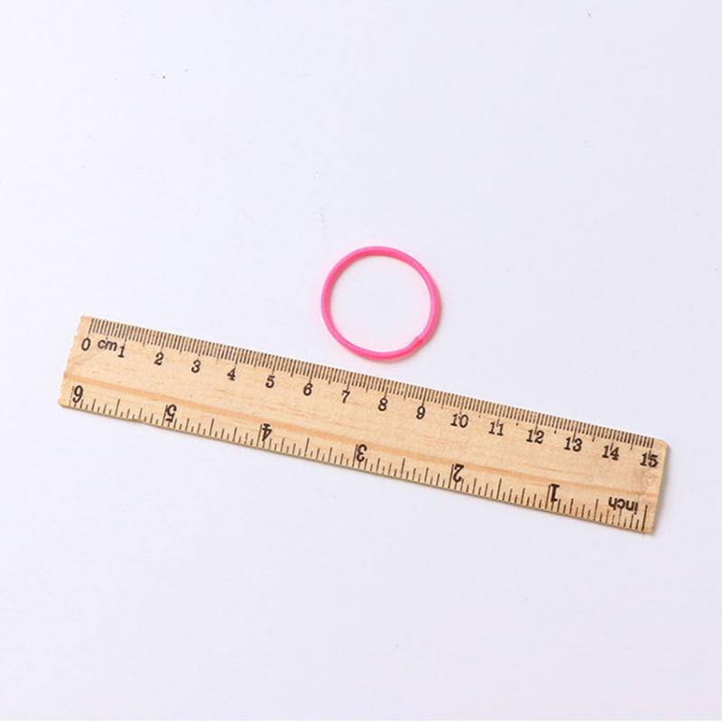 10 stuks/partij elastische haarband voor kinderen, scrunchy, kleine hoofddeksels, veelkleurige wegwerpbare rubberen band, kledingaccessoires