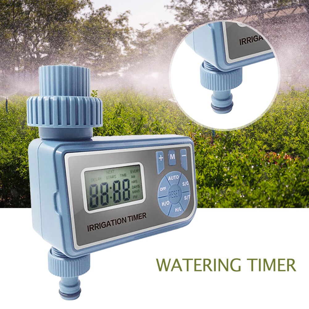 Aspersor de agua Digital programable para jardín, dispositivo controlador de temporizador para riego de césped al aire libre, funciona con batería