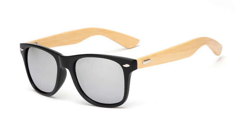16 farbe Bambus Sonnenbrille Männer Holz Sonnenbrille Frauen Spiegel Original Holz Sonnenbrille retro de sol masculino: wooden 1501 C9