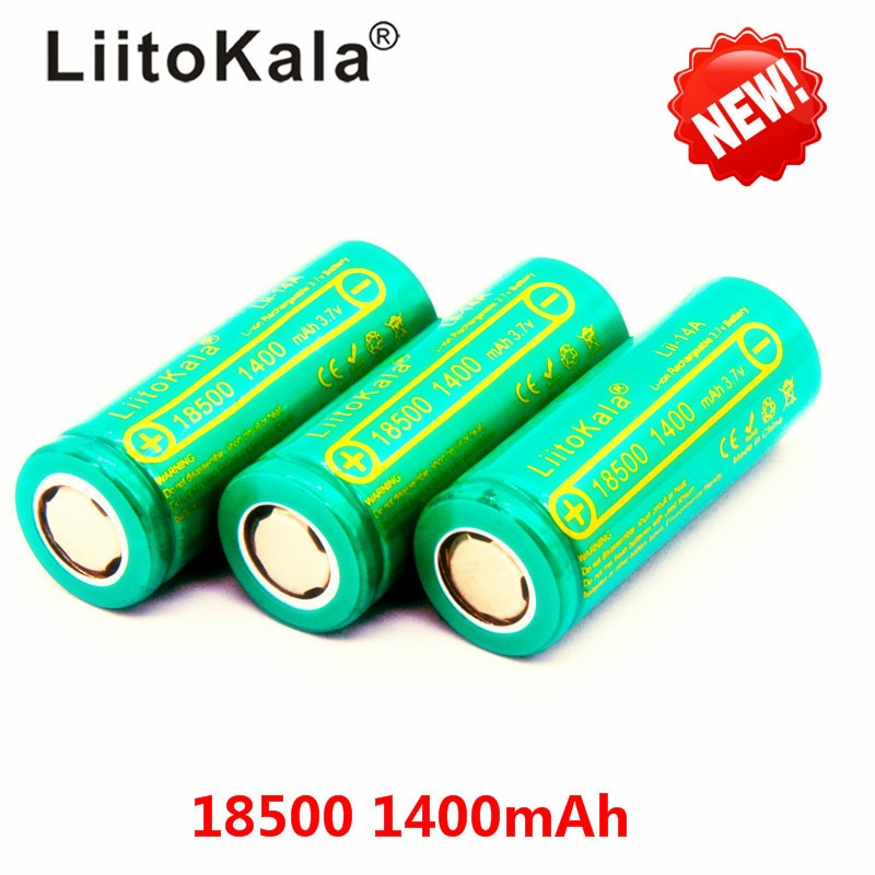 LiitoKala Lii-14A 18500 1400 oplaadbare Batterij 18500 batterij 3.7V Voor lashlight Veilig Li-Ion