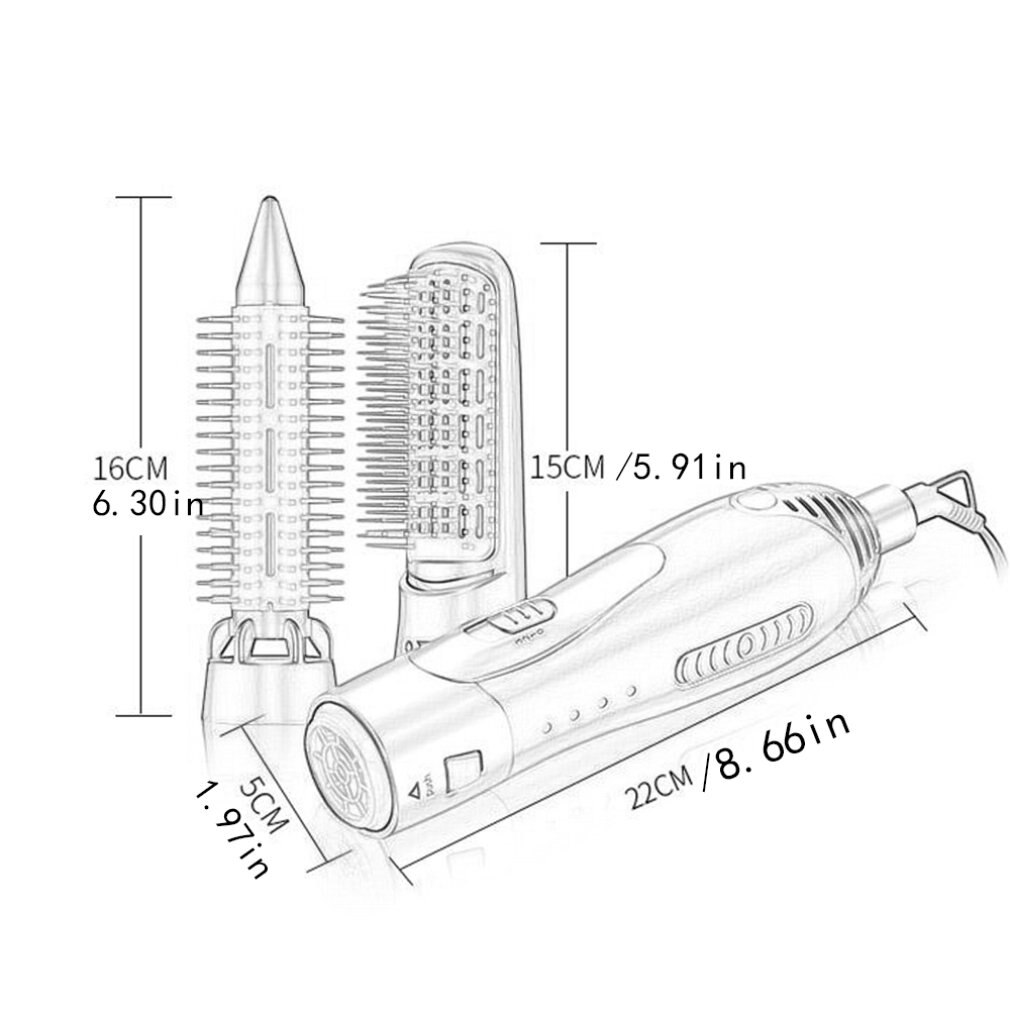 Negative Ion Comb Hair Dryer Hair Dryer Multi-Function Blow Comb One Hair Style Hair Dryer Blow Comb Experience
