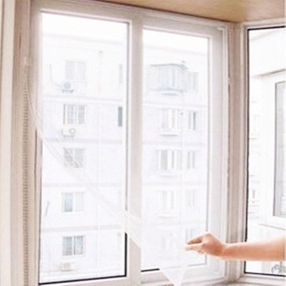 DIY Stealth Window Screen Insect Fly Bug Mosquito Mesh Screen Window Netting: white