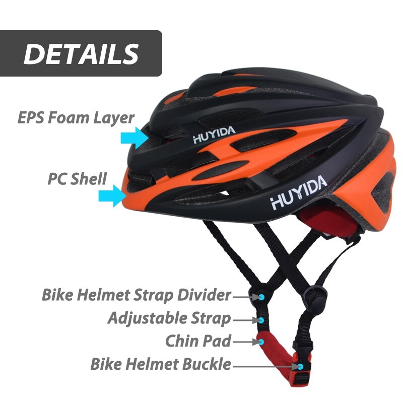 HUYIDA-casco de bicicleta para hombre y mujer, accesorio de protección para la cabeza, para ciclismo de montaña o de carretera, ligero y Extra grande, talla XL