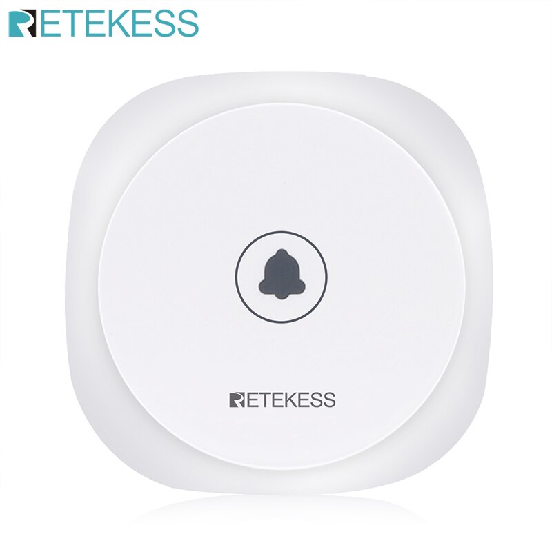 RETEKESS TD017 Restaurant Pager Wireless Call Button 433.92MHz White Touch Transmitter For Coffee Shop Hotel Hospital: Default Title