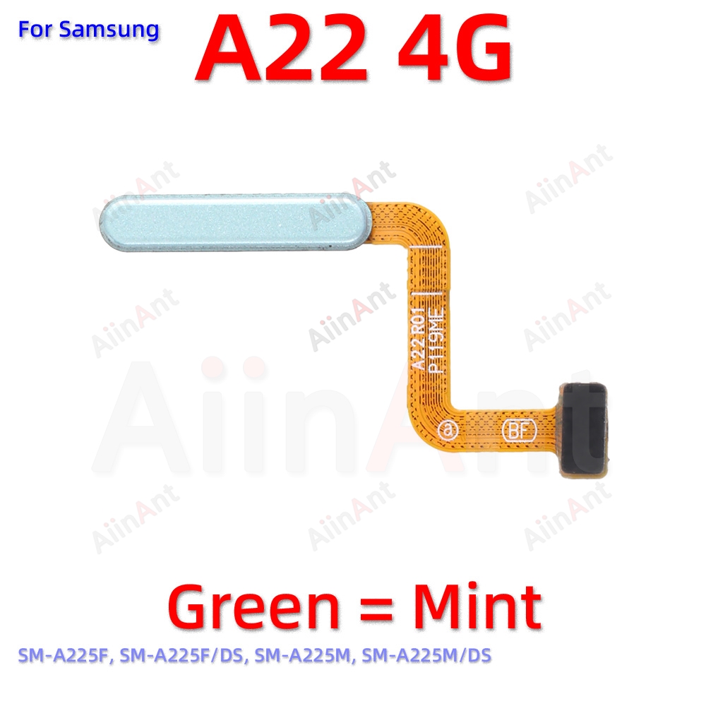 Back Button Touch ID Finger Scanner Fingerprint Sensor Flex Cable For Samsung Galaxy A22 A23 4G 5G A225F A226B A235F A236B A236U: Gold