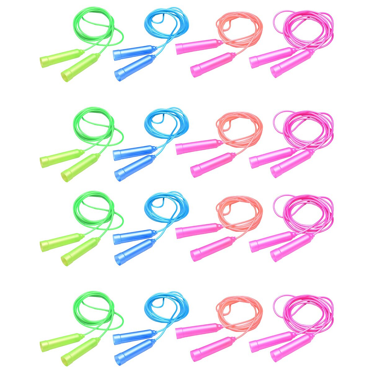 16 pieces sports fitness jump rope skipping rope fitness jump rope for indoor use