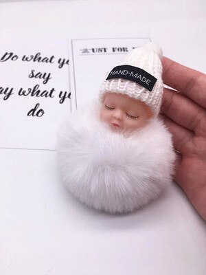 8cm Cute 16 Styles Baby Plush Toys Keychain Soft Stuffed Dolls Toy for Kids Children Baby Girls Christmas: C07