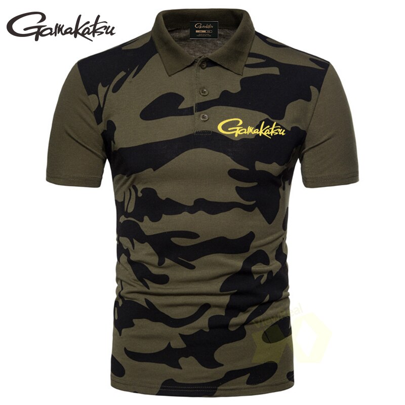 Fiske t-shirt mænd sommer camouflage kort skjorte mænd afslappet fisketøj sport åndbar fisketrøje