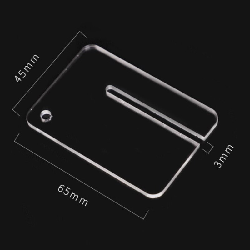 1pc With Scale Acrylic Plate DIY Hand Perforated Round Stitching Punch Tools For Helping Leather Hole Punch