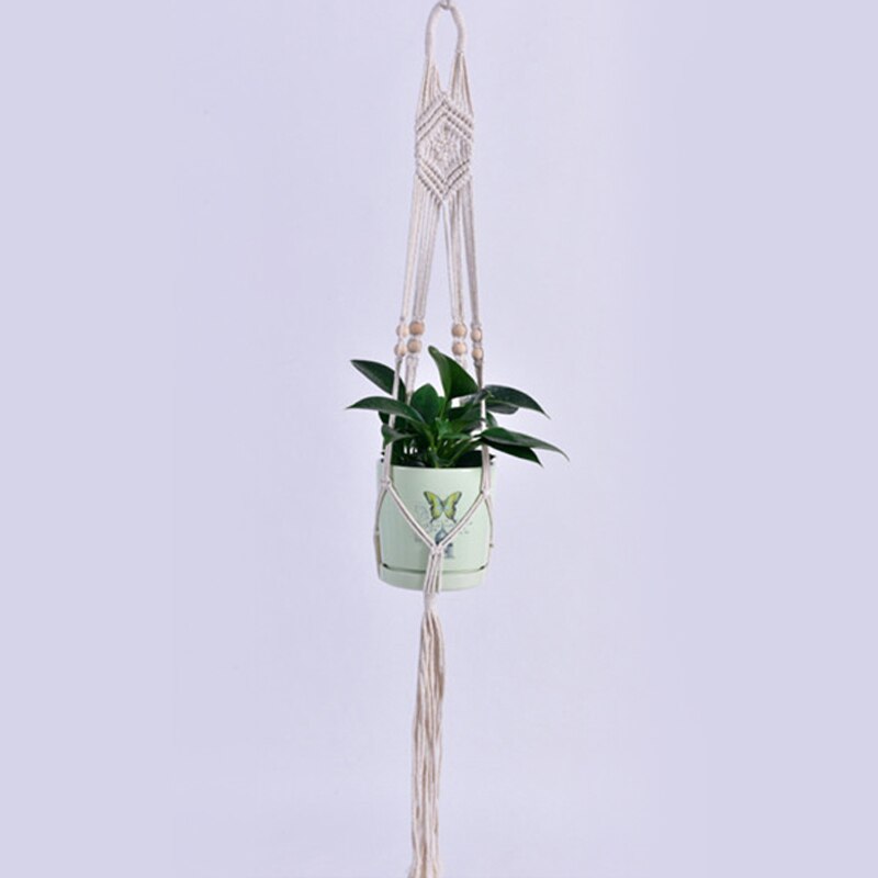 Handmade Hanging Baskets Flowerpot Plant Holder Macrame Plant Hanger Pot Indoor Wall Hanging Planter Hangers Holder Home Decor: 5