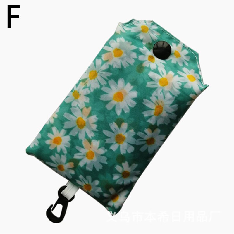 1 pz borse pieghevoli per la spesa per la spesa borsa per la spesa riciclabile borsa per la spesa lavabile ecologica resistente: F