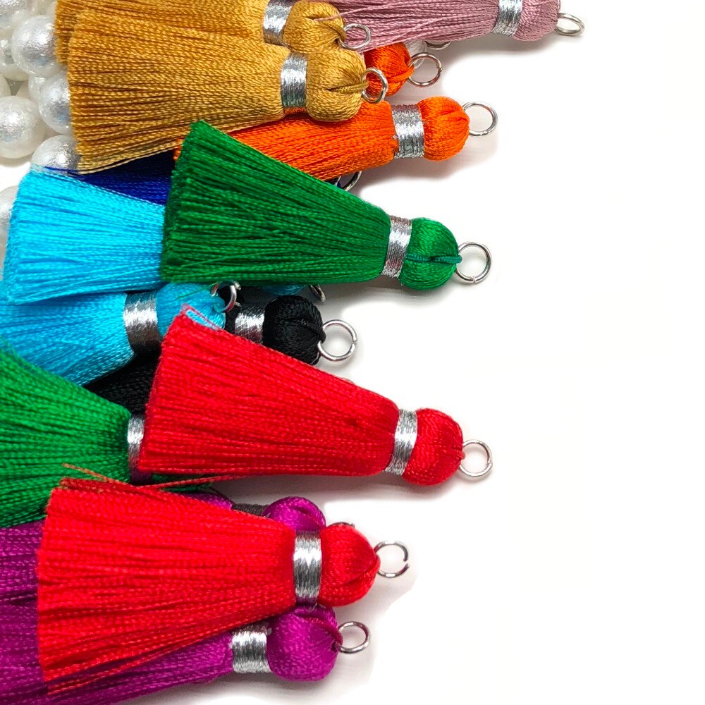 Chengrui  l113,4cm, kwastjes, zijden kwastjes, mini kwastjes, sieraden accessoires, doe-het-zelf oorbellen hangers, huishoudelijke artikelen ,4 stuks/zak