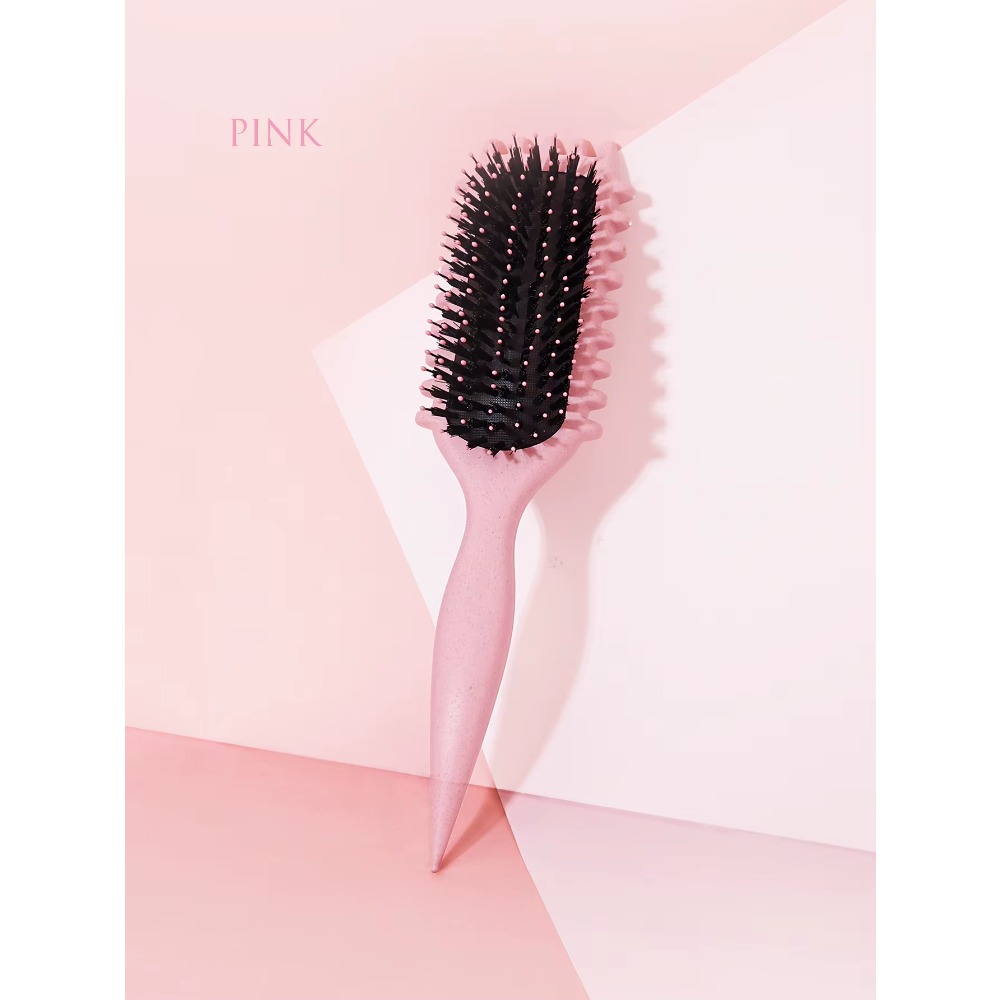 1 Uds. Cepillo de estilismo de definición de cabello rizado, cepillo de pelo para eliminación de arrugas, peine de pelo rizado húmedo enredado, herramienta de estilismo para cabello rizado