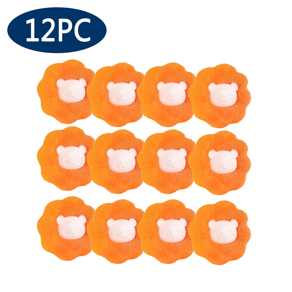 Wasballen Dierenhaarverwijderaar Herbruikbare wasmachine Lint Catcher Kleding Pluis Bontreiniger Huisreinigingsgereedschap: WHITE