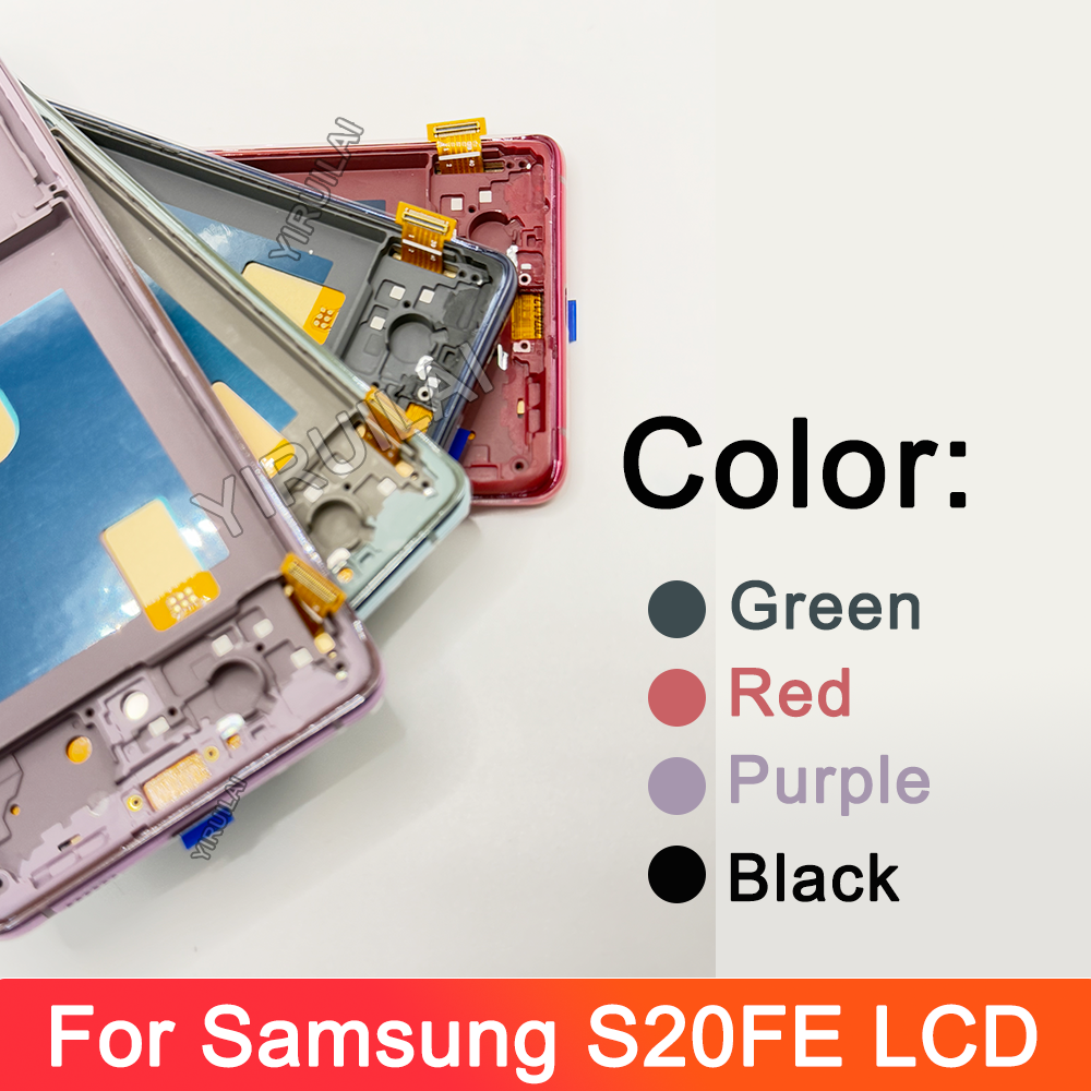 Écran Tactile TFT LCD de Remplacement avec Châssis, pour Samsung Galaxy S20 FE G781B