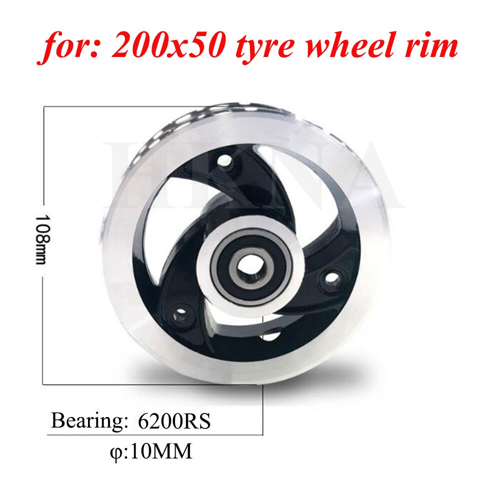 200X50 pneu de roue pneumatique avant pour Scooter électrique rasoir E100 E150 E200 Espark fou chariot Scooters 8x2 pouces pièces de roue