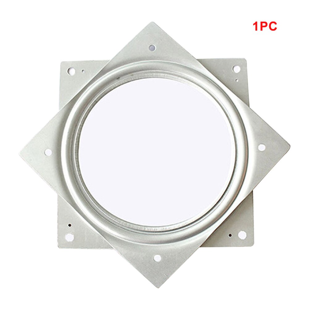 Soporte giratorio de 360 grados para muebles, Base de placa giratoria con rodamiento de bolas, estante de TV de escritorio galvanizado con rodillos, herramienta cuadrada