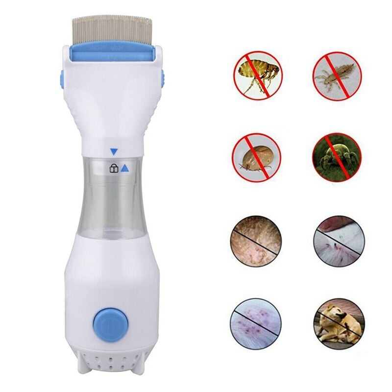 Pet Cat Dog Electric Terminator Anti Removal Kill Lice Kill Puppies Fleas Electronic Lice Cleaner Comb