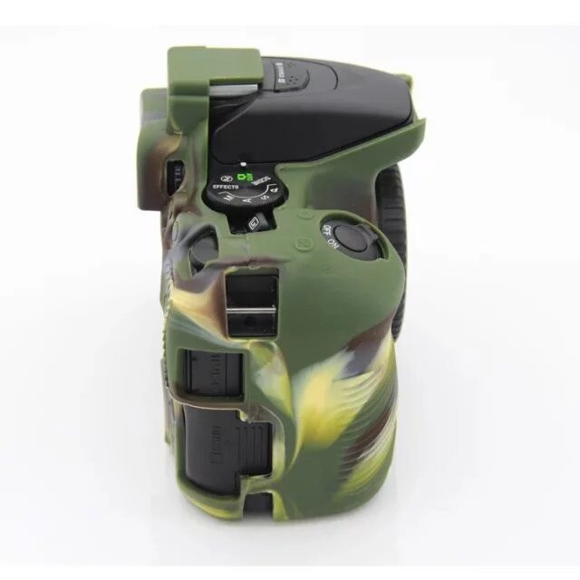 Funda suave para cámara de vídeo, para Nikon D5500 D5600, funda de silicona de PVC, bolsa de cámara, piel de goma