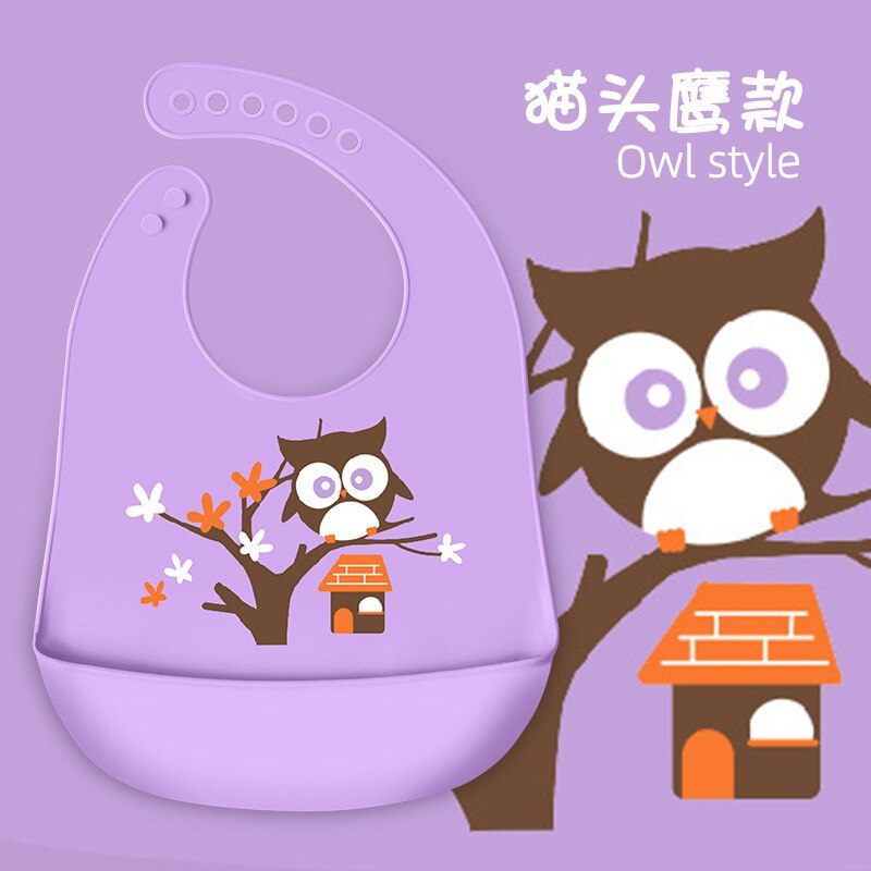 Silicon Baby Bib Waterproof Infant Bibs Newborn Feeding Cloth Toddle Boys Girls Adjustable Different Styles of Bibs: 3