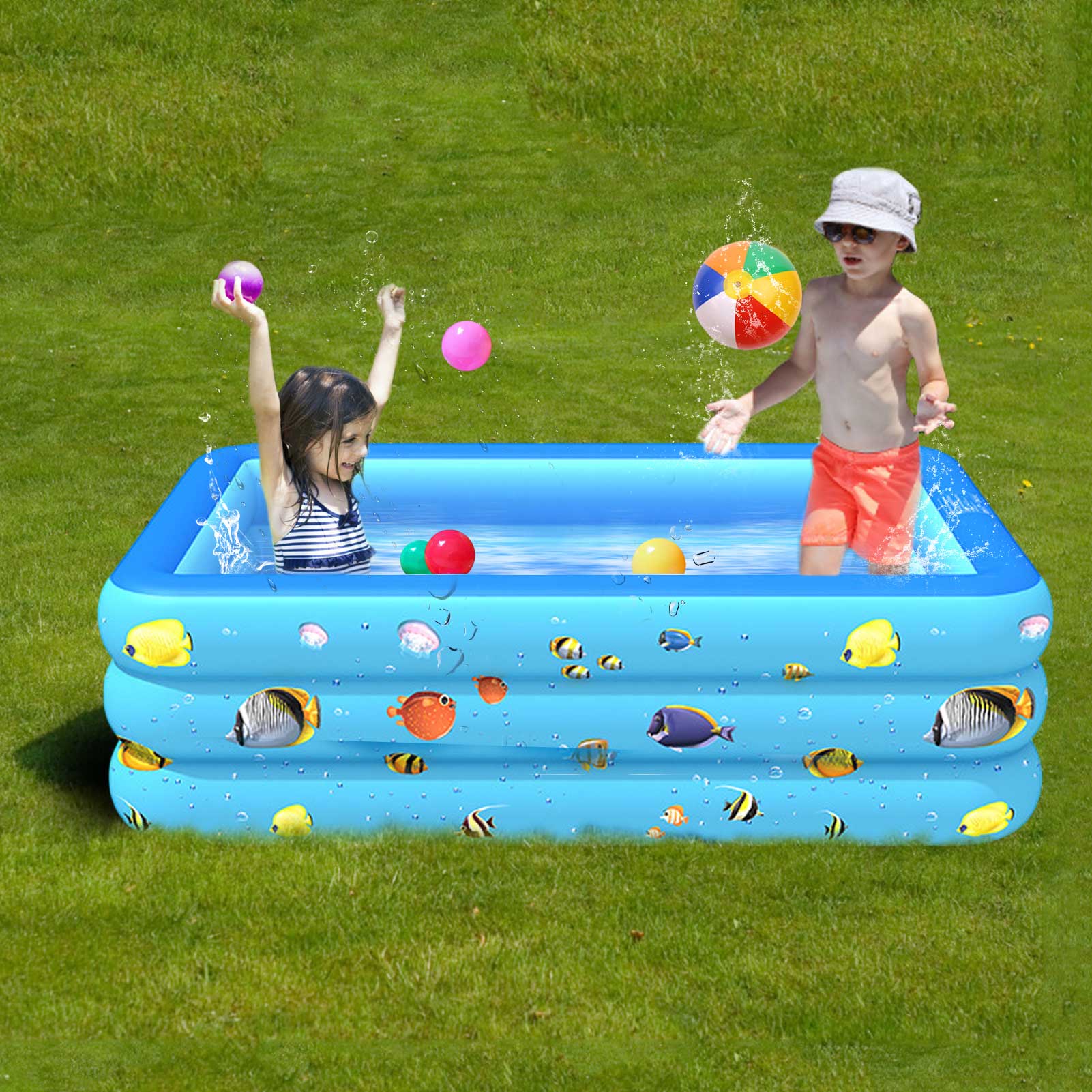 Piscine gonflable pour enfants et adultes, bassin de salon épais pour enfants et bébés
